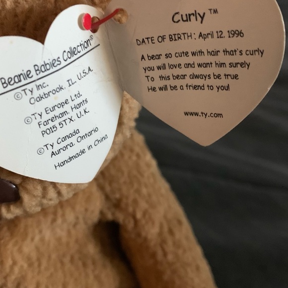 TY “CURLY” Besbie Baby Collection 1996 - Picture 3 of 3